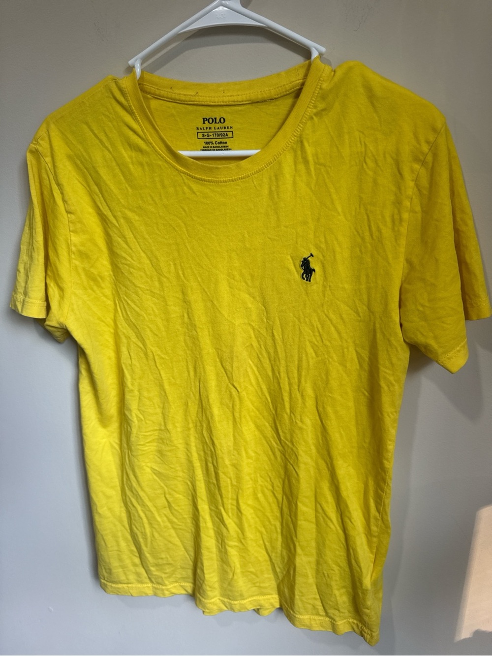 Polo by Ralph Lauren Bright Yellow Short Sleeve Tee with Navy Pony
